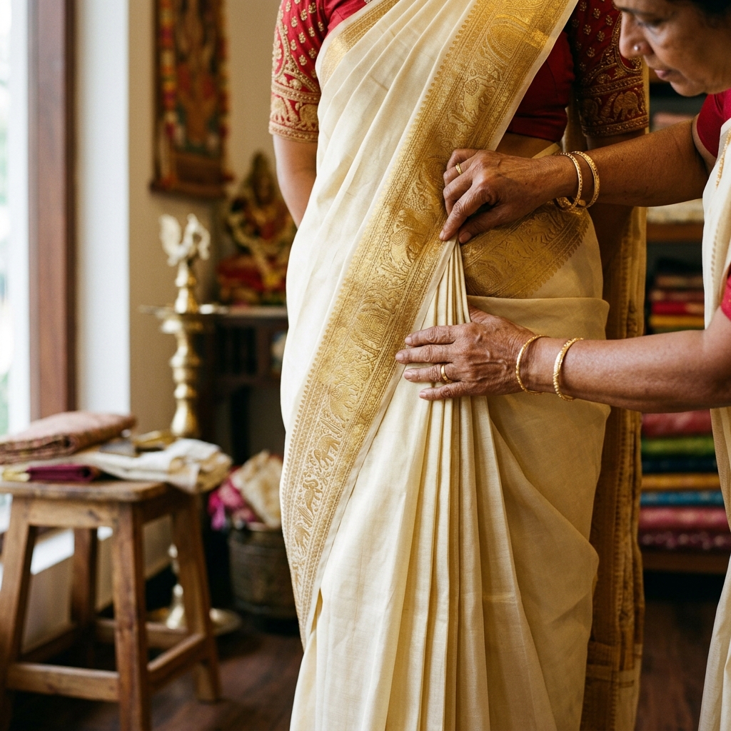 Saree Draping & Box Pleating